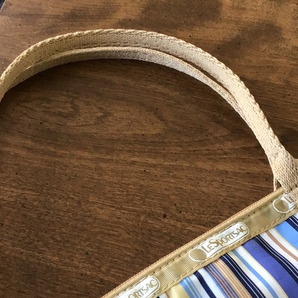 LeSportsac bag featuring the Scalamandré "Charlotte Stripe" pattern - Picture 11 of 14